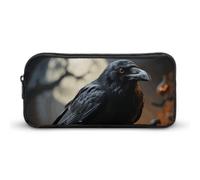 Frightening Halloween Crow Pen Cases Cute Pencil Box Large Capacity Pencil
