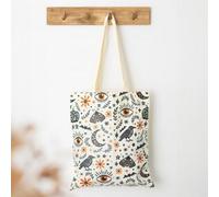 Frightful Folk Autumn Print Tote Bag For Everyday Essentials