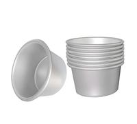 FRIGIIRE Pudding Cups Molds Individual Popover Pan Cupcake Muffin Baking Maker Aluminium 8 Pieces(3.74 x 2 x 2.87 Inch)