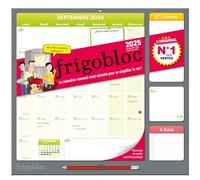 Frigobloc Mensuel 2025 - Calendrier d'organisation familiale / mois (de sept. 2024 à déc. 2025): Le calendrier mensuel maxi-aimanté pour se simplifier la vie ! Avec 1 crayon
