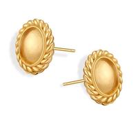 Frigotine Sparkly Gold Small Stud Earrings for Women Dainty Minimalist Rhinestones Cubic Zirconia Hypoallergenic Cute Tiny Ears Prom Wedding Bridal Fashion Jewelry, Stainless Steel, No Gemstone