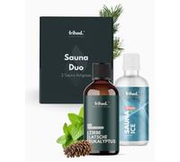 frihed. Sauna Infusion Duo - Highly Concentrated Sauna Oil - Gift Set for Sauna Lovers - 100 ml Glass Bottles - Made in Lüneburg (Mountain Power)