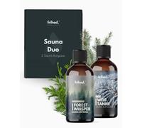 frihed.® Sauna Infusion Set Coniferous Forest - Cedar & White Fir Sauna Oil - Infusion Set for All Sauna Types - Gift Set - 2 x 100 ml Glass Bottles - Made in Lüneburg