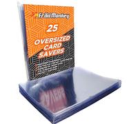 Friki Monkey Oversized Card Saver, 25 Plastic Sleeves, 170 x 215 mm, PSA Grading, Compatible with Pokemon Jumbo XXL Promo Cards