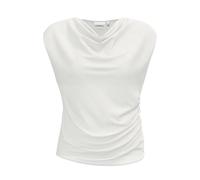 Frilled Seersucker Blouse with Cowl Neck Women COMMA Blanc 46
