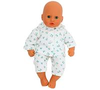 Frilly Lily Christmas Pyjamas for Small Dolls 14-18 ins [ 35-45 cm] Pretty Holly Sprig Fabric .To fit dolls such as Our Generation Doll , and 43 cm Baby Born[DOLL NOT INCLUDED]