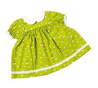 FRILLY LILY Dolls Green Dress with Chick and Balloon design, from UK Suitable for dolls 43-50 cm such as 43 cm Baby Annabell and Tiny Treasures [DOLL AND SHOES NOT INCLUDED