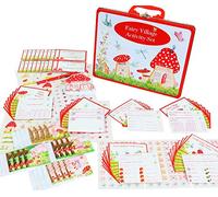 FRILLY LILY NEW FAIRY VILLAGE ACTIVITY SET CASE FROM, PACKED WITH FAIRY CARDS,FAIRY NOTES,FAIRY STICKERS.