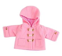FRILLY LILY Pink Fleece Duffle Coat for 12-14 inch(30-36 cm) DOLL NOT INCLUDED,for dolls such as My First Baby Annabell, and My Little Baby Born