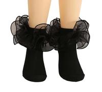 Frilly White Socks Ankle Women Baby Girl School Summer Dress Girls Black Ladies Irish Dance Kids Ballet for Toddler Knee High Lace Gloves Holy Communion