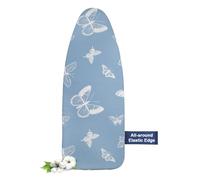 Frilodge Ironing Board Cover and pad, 125 x 45, 122 x 38, Thick Padding, Resist Scorching and Staining, Adjustable Fastener, Heavy Duty Padded Iron Board Covers Butterfly