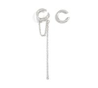 Fringe Ear Clips Clip on Design Not Ear Piercing Cuff Earrings Pendant Earrings Metal Texture for Everyday Fashion Long Clip Jewelry