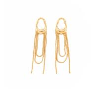 Fringe Ear Clips Clip on Design Not Ear Piercing Cuff Earrings Pendant Earrings Metal Texture for Everyday Fashion Long Clip Jewelry