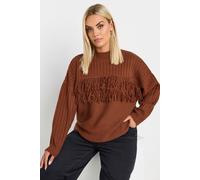 Fringe Knitted Jumper Yours Orange 22-24