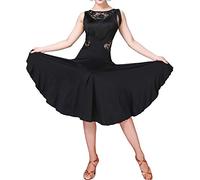 Fringe Lace Argentine Tango Salsa Samba Mambo Latin American Dances Swing Dress Black