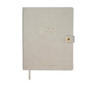 Fringe Studio 2027 Weekly Planner, Aug 2026 - Dec 2027, 17 Month, Faux Leather Wrapped Cover, "EAVES STAMPED TAUPE", 8"w x 10"h, 240 Pages (137FL005)