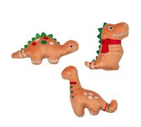 Fringe Studio "BAKING SPIRITS BRIGHT" Christmas Cookies Plush Dog Toy 3PC Set, PetShop Collection (662143)