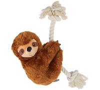 Fringe Studio Dog Toy, Brown Sloth On A Rope-Plush Pet Toy (289373)