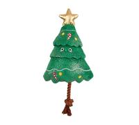 Fringe Studio "FIR REAL FUN AHEAD" Christmas Tree Plush Dog Toy with Rope, PetShop Collection (314630)
