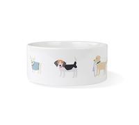 Fringe STUDIO Happy Breeds Large Straight Bowl (475015) White