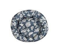 Fringe Studio "INDIENNE Coastal Blue 20" W x 19" D x 8" H Small Round Cuddler, 100% Cotton Canvas Exterior, Machine Washable, PetShop Collection (203016)