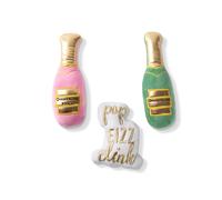 Fringe Studio Mini Plush Pet Toy Set with Squeaker Feelin Bubbly! (289428) Multicolor