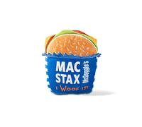 Fringe Studio Plush Dog Toy, MCDOGGLE’S MAC STAX, Wagsdale Dog Toy Collection (289738), Multi-Colored