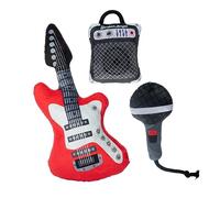 Fringe Studio Plush Dog Toy Set, Ready to Rock, 3 Piece Set, Pet Shop Collection (312512)