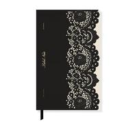 Fringe Studio Slim Paperback Journal w/Back Pocket, NOIR LACE, Approx. 5.75” w x 8.75” h, 120 Pg, Noir Collection (930PA002FSC)