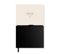 Fringe Studio Slim Paperback Journal w/Back Pocket, NOIR PETITE BOW, Approx. 5.75” w x 8.75” h, 120 Pg, Noir Collection (930PA001FSC)