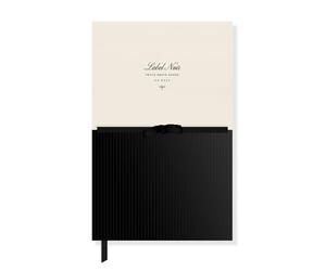 Fringe Studio Slim Paperback Journal w/Back Pocket, NOIR PETITE BOW, Approx. 5.75” w x 8.75” h, 120 Pg, Noir Collection (930PA001FSC)