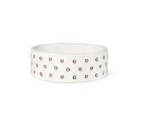 Fringe Studio "Speckled Block Bone Small Wax Resist Ceramic Pet Bowl (5" Diameter x 1.75" H, 12 fl.oz.), PetShop Collection (473501)