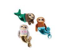 Fringe Studio Squeaker Dog Toys Set, Set of 3, Sloth Mermaids (289438)