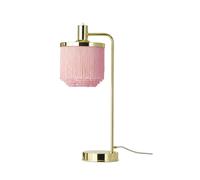 Fringe Table Lamp Pale Pink