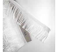 Fringe Tassel Trim, 1 metre x 60 mm Wide for Dance Dresses, Curtains, Lamps, Trimmings, Bags, Costumes, DIY (Pearl 103)