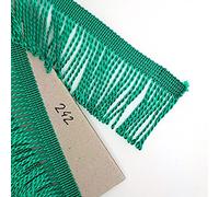 Fringe Tassel Trim, 1 metre x 60 mm Wide for Dance Dresses, Curtains, Lamps, Trimmings, Bags, Costumes, DIY (Lake Green 242)