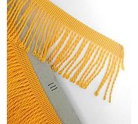 Fringe Tassel Trim, 5 metres x 60 mm Wide for Dance Dresses, Curtains, Lamps, Trimmings, Bags, Costumes, DIY (Yellow 111)
