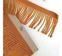 Fringe Tassel Trim, 5 metres x 60 mm Wide for Dance Dresses, Curtains, Lamps, Trimmings, Bags, Costumes, DIY (Mustard 131)