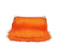 Fringe Tassel Trim,Fringe Trim 10 Yards 15cm Long Tassel Fringe Trim Lace Ribbon Fringes for Sewing On Clothes Tassels Curtains Accessories Trimmings Crafts(Orange,10 Yards)