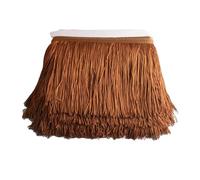 Fringe Trim 1Yard Lace Fringe Trim 15cm Wide Tassel Trimming for DIY Latin Dress Stage Clothes Accessories Ribbon(Local Coffee)