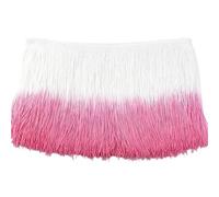 Fringe Trim Lace 1-5Meters 20cm Gradient Tassel Fringe Lace Trim Latin Dress Perform Clothes Curtain DIY Sewing Wedding Garment Tassels Accessory(Color16,5Meters)