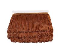 Fringe Trim Lace Polyerter Fibre Tassel 4 inch（″） Wide 10 Yards Long for Clothes Accessories and Latin Wedding Dress and DIY Lamp Shade Decoration Black White Red Gold Blue Pink Grey (Coffee, 4 inch)