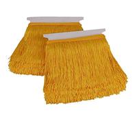 Fringe Trim Lace Polyerter Fibre Tassel 6 inch（″） Wide 10 Yards Long for Clothes Accessories and Latin Wedding Dress and DIY Lamp Shade Decoration Black White Red Gold Blue Pink Grey (Golden Yellow)