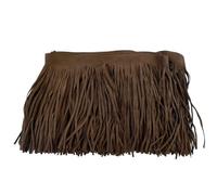 Fringe Trim Pink/Light Brown/Khaki Lace Tassel Width 2Meters, High Elasticity Fringe, 10-30cm Double Fleece Suede 1pc(Dark Brown,10cm)