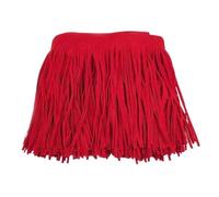 Fringe Trim Pink/Light Brown/Khaki Lace Tassel Width 2Meters, High Elasticity Fringe, 10-30cm Double Fleece Suede 1pc(Red,15cm)