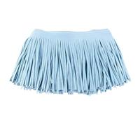 Fringe Trim Pink/Light Brown/Khaki Lace Tassel Width 2Meters, High Elasticity Fringe, 10-30cm Double Fleece Suede 1pc(Sky Blue,10cm)