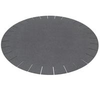 Fringed carpet round 150 cm HEY - SIGN by BWF Group Anthracite - 3801915 01