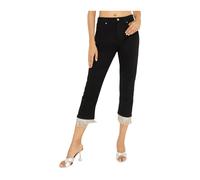 Fringed-Detail Jeans - female - Alexandre Vauthier - Cropped Jeans - Black - W27 - Jeans W27