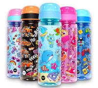 Fringoo 650ml Kids School Water Bottle With Straw and Carry Handle - 100% Leakproof BPA-Free, Very Durable