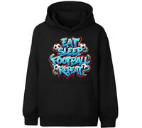 Fringoo Gamer Hoodie Grey for Boys Cotton Rich Soft Hooded Sweatshirt for Boys Gaming Pullover Jumper with Kangaroo Pocket Age 5-13